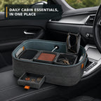 Portable Car Cabin Valet Caddy with Modular Felt Pods