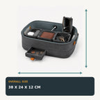Portable Car Cabin Valet Caddy with Modular Felt Pods