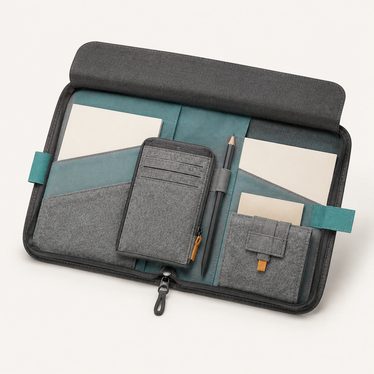 Driving Document Folio with Removable Incident Notes Wallet