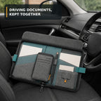 Driving Document Folio with Removable Incident Notes Wallet