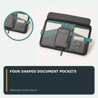 Driving Document Folio with Removable Incident Notes Wallet