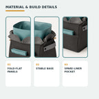 Soft Car Waste Caddy with Removable Wipe-Clean Liner