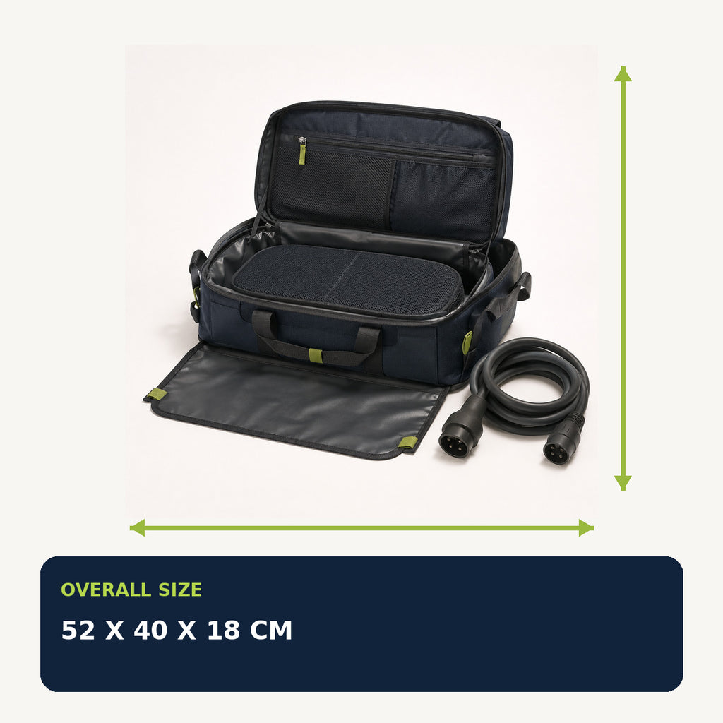 EV Charging Cable Boot Case with Mesh Platform and Ground Flap