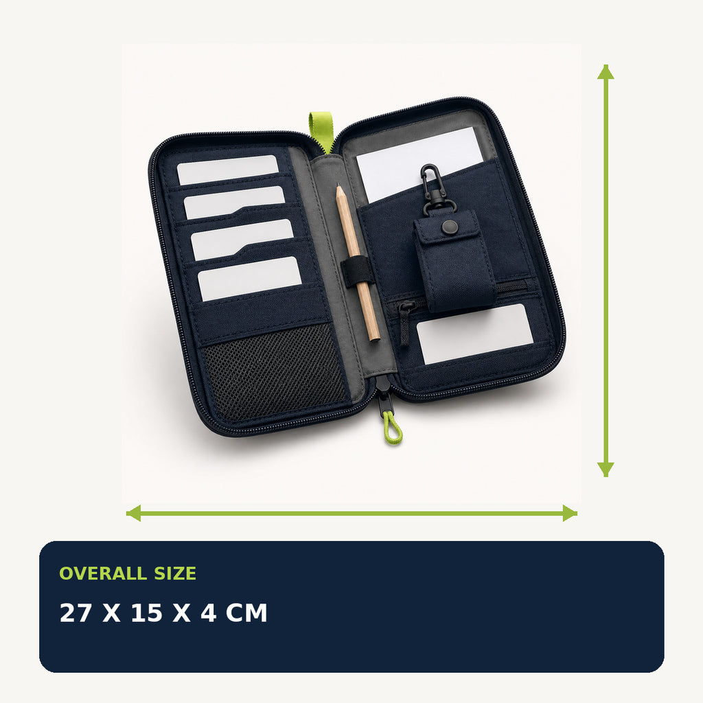 EV Charging Card and Journey Folio with Key Sleeve