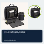 Night Charging Essentials Pouch with Fold-Out Kneeling Pad