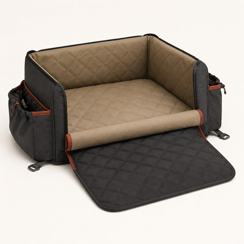 Convertible Car Boot Pet Nest with Bumper Protection Flap