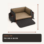 Convertible Car Boot Pet Nest with Bumper Protection Flap