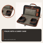Pet Road-Trip Feeding Folio with Two Collapsible Bowls