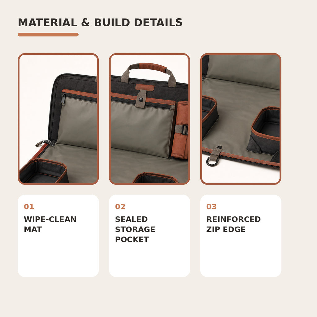 Pet Road-Trip Feeding Folio with Two Collapsible Bowls