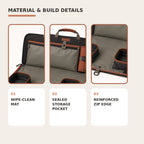 Pet Road-Trip Feeding Folio with Two Collapsible Bowls
