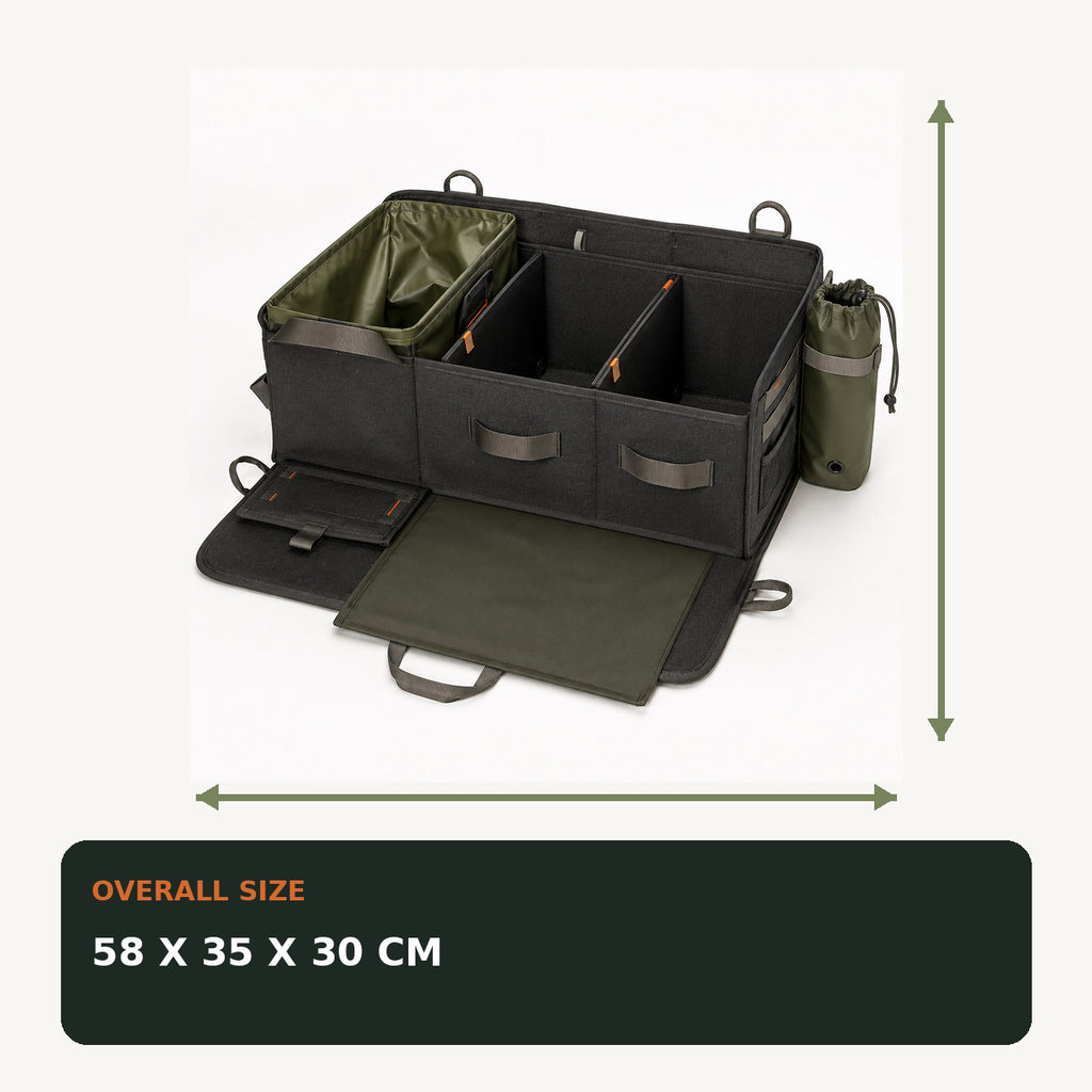 Wet & Dry Car Boot Organiser with Removable Liner