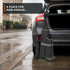 Dual Umbrella Car Boot Dock with Removable Drip Base