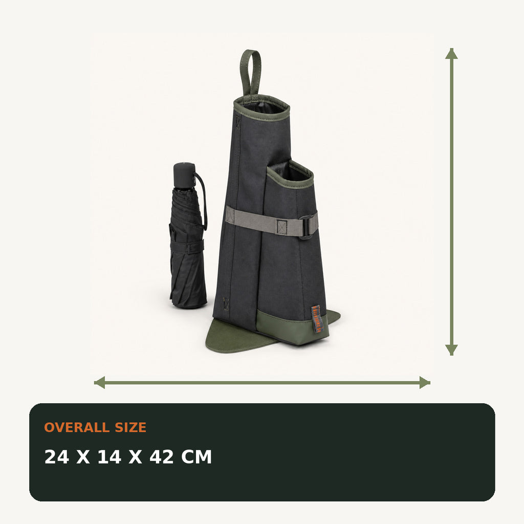 Dual Umbrella Car Boot Dock with Removable Drip Base