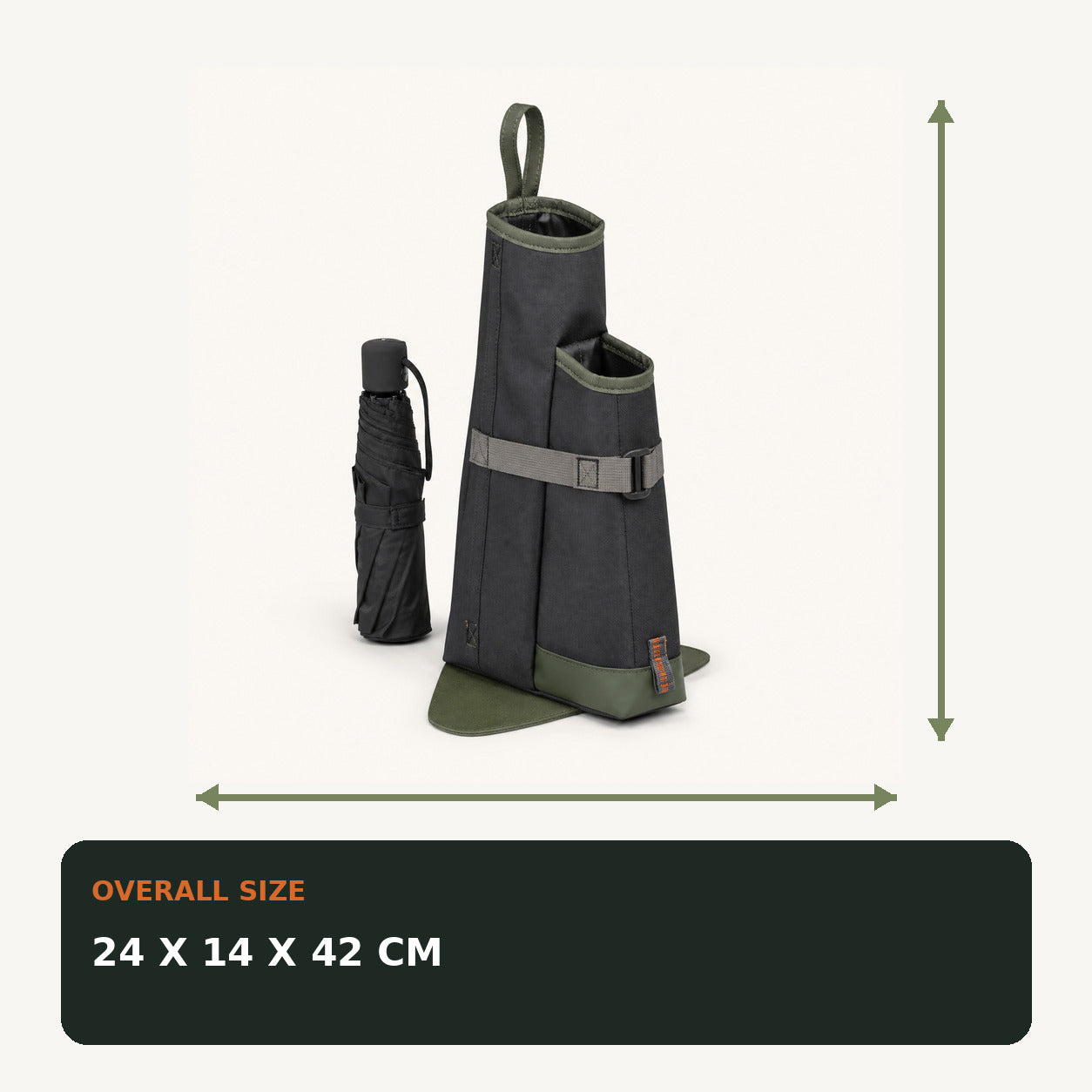 Dual Umbrella Car Boot Dock with Removable Drip Base