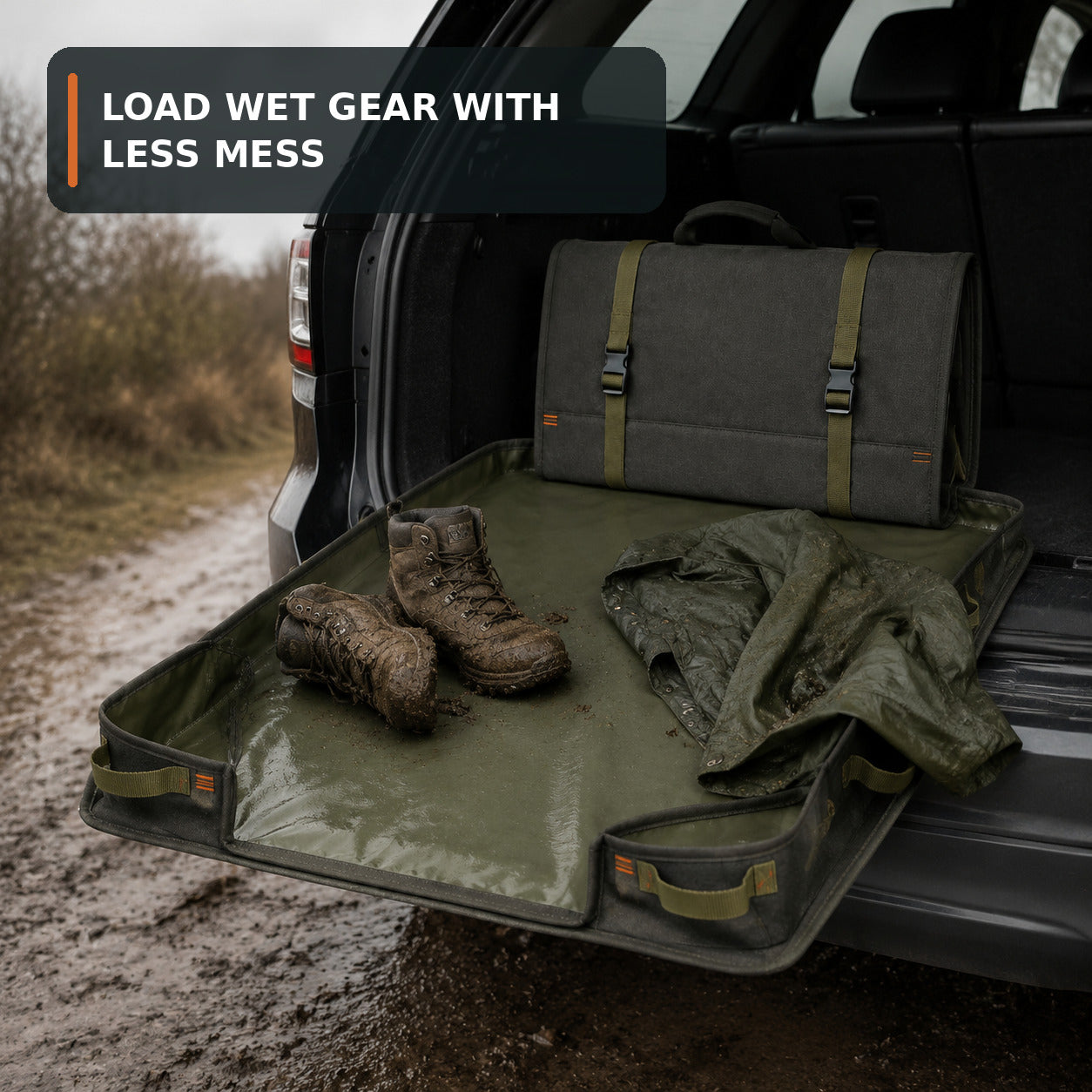 Convertible Car Boot Lip Protector and Wet Gear Mat