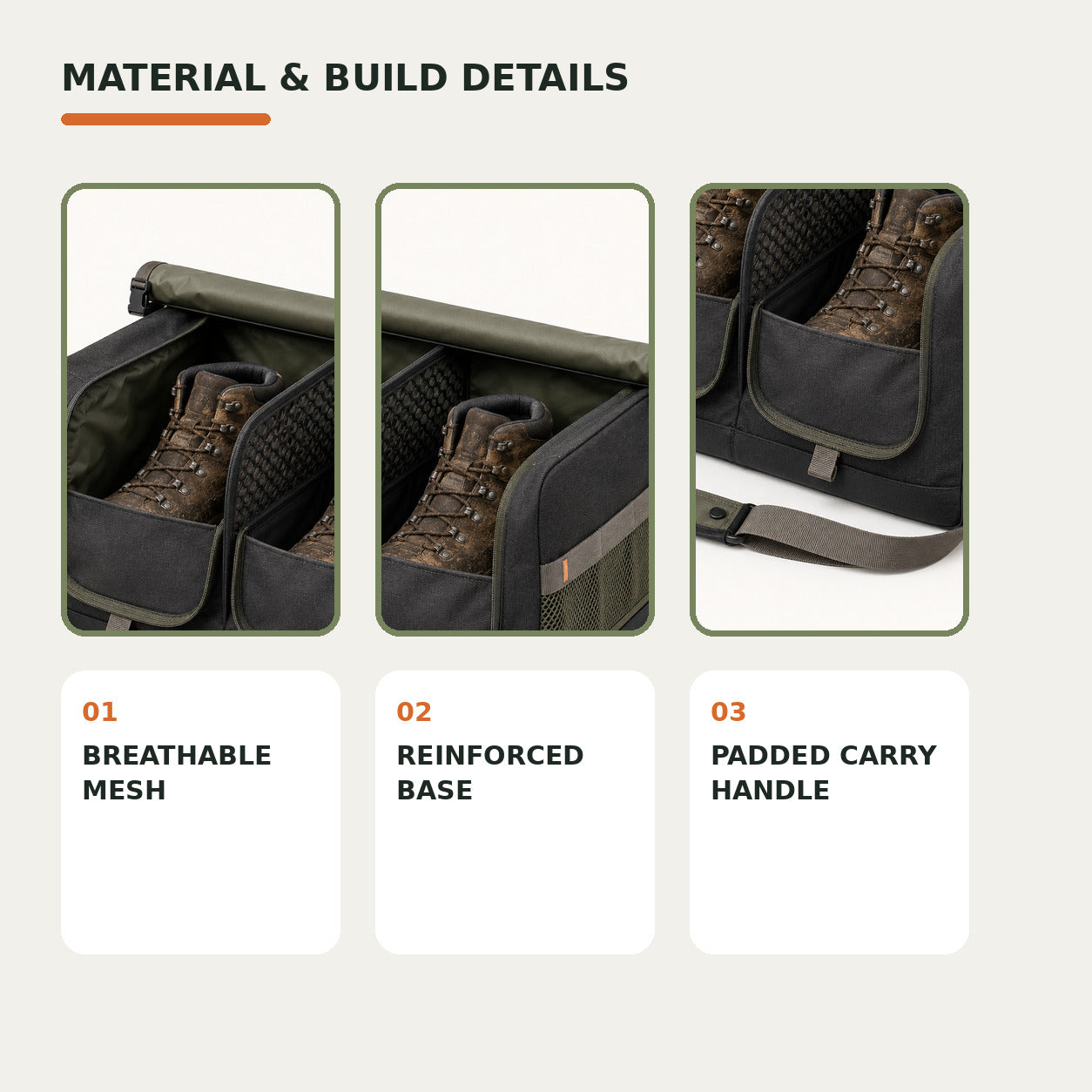 Twin-Compartment Muddy Footwear Carrier for Car Boots