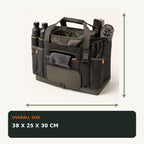 Car Rain Clean-up Caddy with Towel Slot and Kneeling Pad