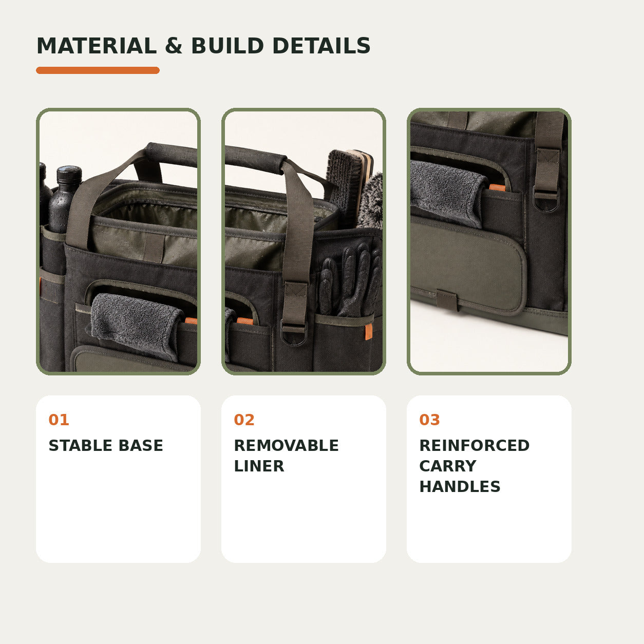 Car Rain Clean-up Caddy with Towel Slot and Kneeling Pad